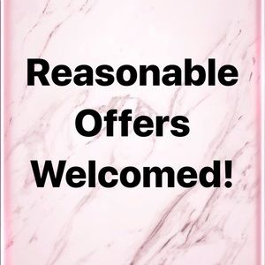 Offers welcome!💖